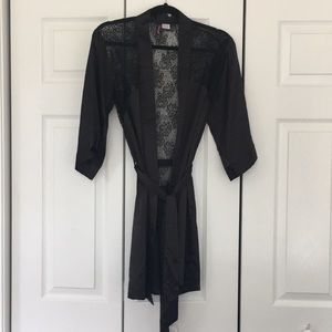 Sexy black changing robe